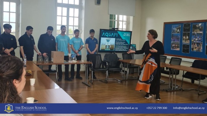 Aquafy Students Host A.G. Leventis Foundation President